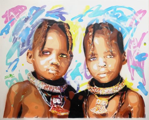 Akore Street Art Barcelona. Afrocolor